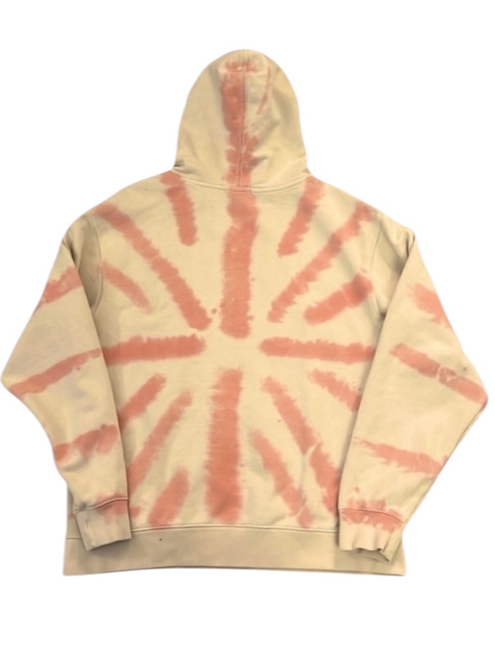Katin Tie Dye Hoodie Surf Skate Pullover Sweatshirt Large Pink Ivory Streetwear